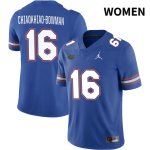 Women's Florida Gators #16 Thai Chiaokhiao-Bowman NCAA Jordan Brand Royal NIL 2022 Authentic Stitched College Football Jersey YZY5362SY